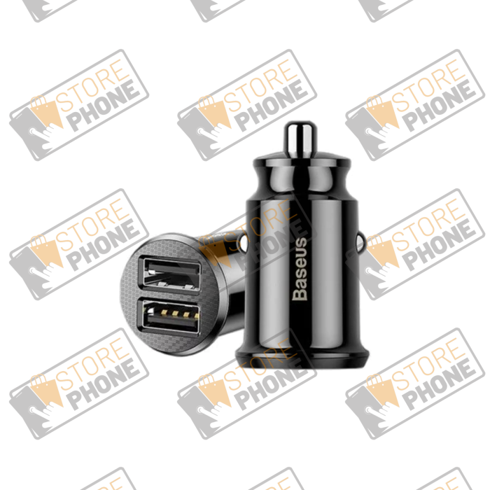 Allume Cigare Rapide Baseus Grain Car Charger Dual USB 5V 3.1A