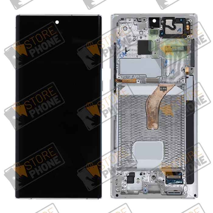 Ecran Complet OLED Samsung Galaxy S22 Ultra 5G SM-S908 Blanc