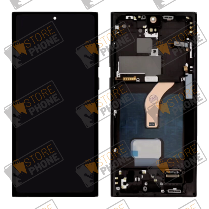 Ecran Complet OLED Samsung Galaxy S22 Ultra 5G SM-S908 Phantom Black - Zdjęcie 1 z 1