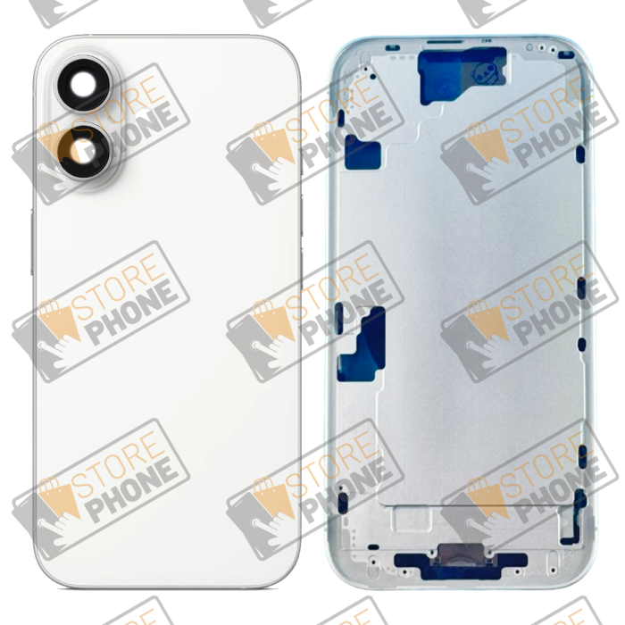 Châssis Arrière Nu Apple iPhone 16 Blanc