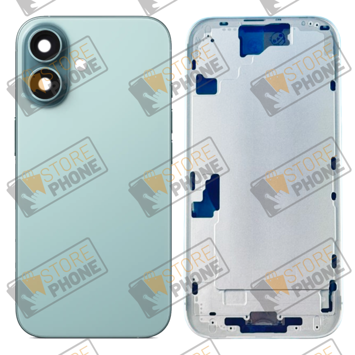 Châssis Arrière Nu Apple iPhone 16 Sarcelle
