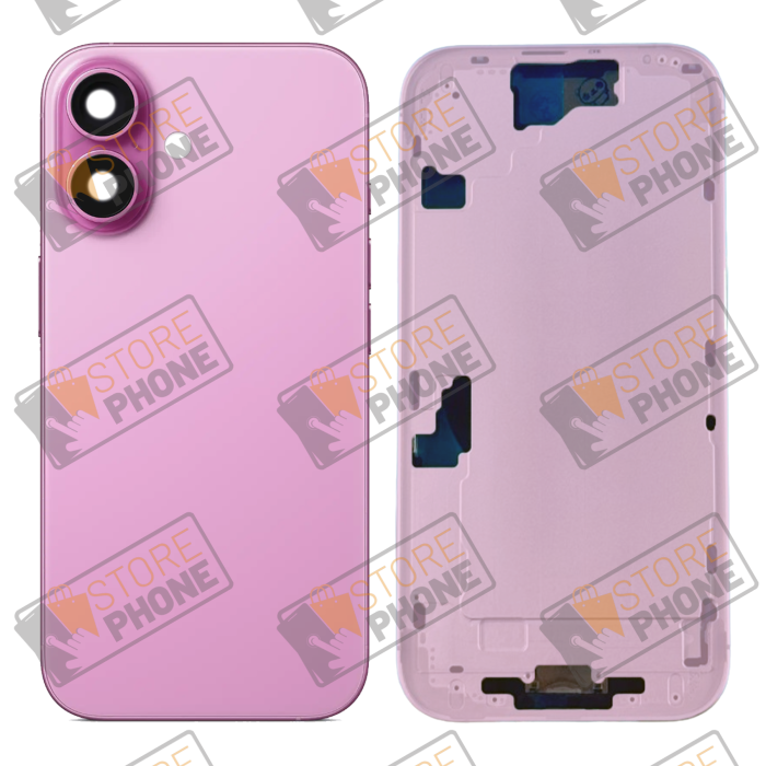 Châssis Arrière Nu Apple iPhone 16 Rose