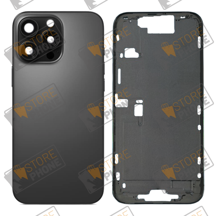 Châssis Arrière Nu Apple iPhone 16 Pro Titane Noir