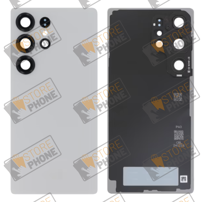 Cache Arrière Samsung Galaxy S25 Ultra SM-S938 Argent Titane