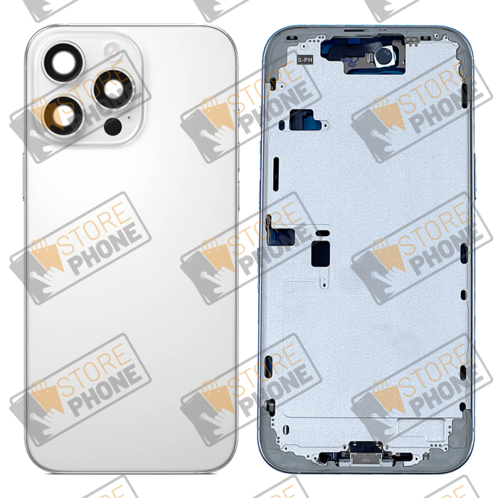 Châssis Arrière Complet Apple iPhone 16 Pro Max Titane Blanc