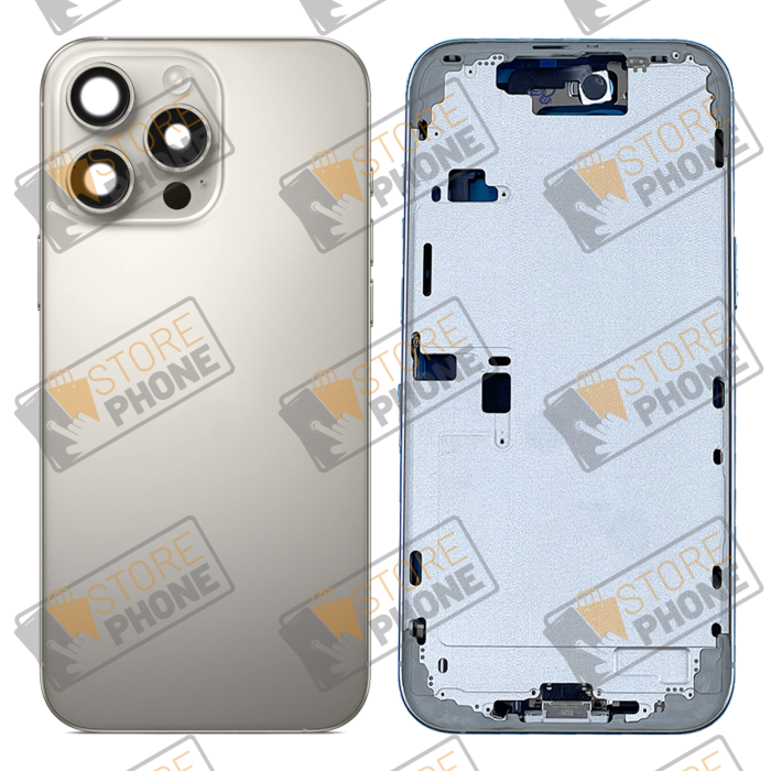 Châssis Arrière Complet Apple iPhone 16 Pro Titane Naturel