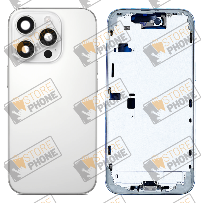 Châssis Arrière Complet Apple iPhone 16 Pro Titane Blanc