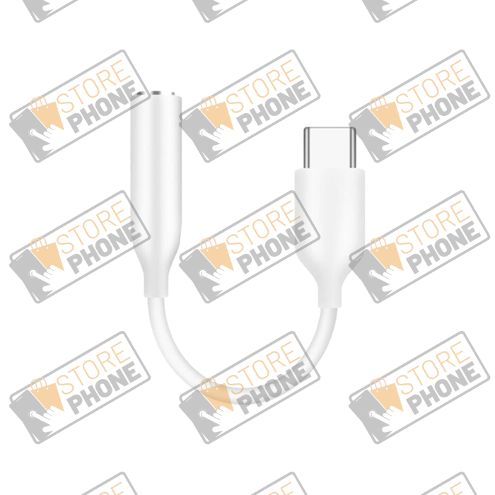 Adaptateur USB-C vers Jack Blanc