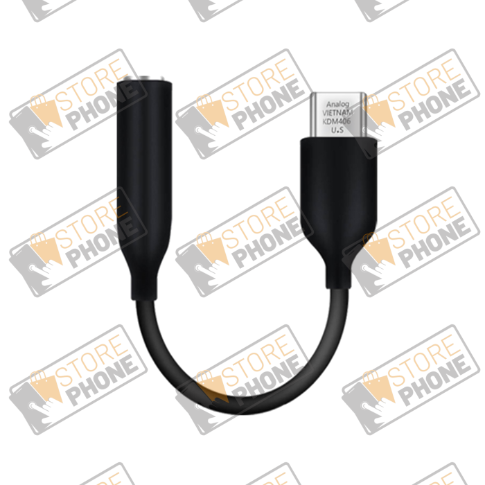 Adaptateur USB-C vers Jack Noir