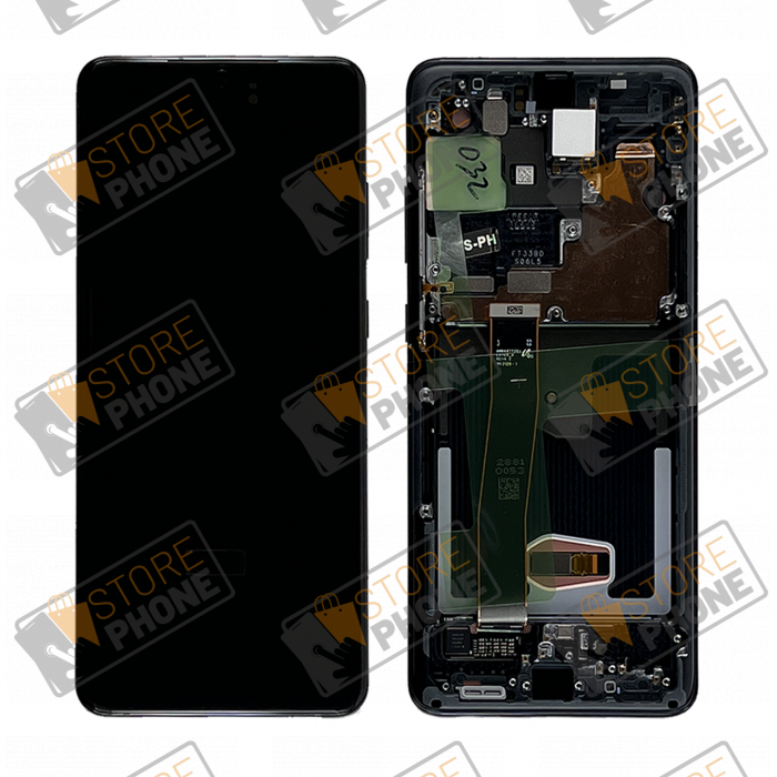 Ecran Complet Samsung Galaxy S20 Ultra 5G SM-G988 (Sans Cam) Noir