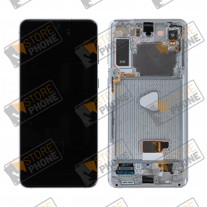 Ecran Complet Samsung Galaxy S21+ 5G SM-G996 (Sans Cam) Phantom Silver