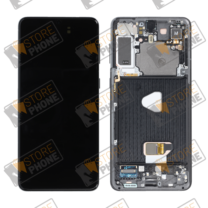 Ecran Complet Sans Batterie Samsung Galaxy S21+ 5G SM-G996 (Sans Cam) Phantom Black