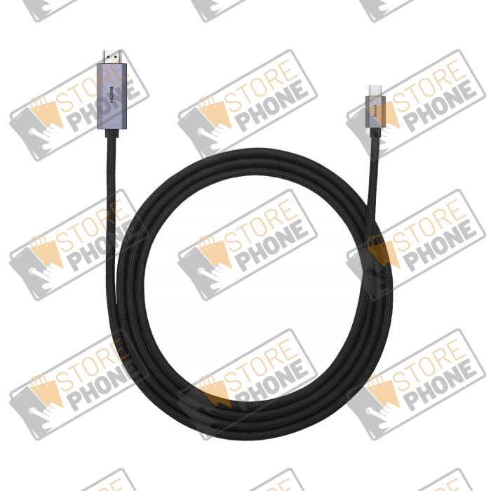 Câble Baseus USB-C vers HDMI 4K (2M) Noir