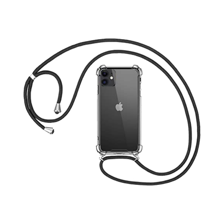 Coque Silicone Renforcée Avec Cordon iPhone 11 Pro Max Transparente