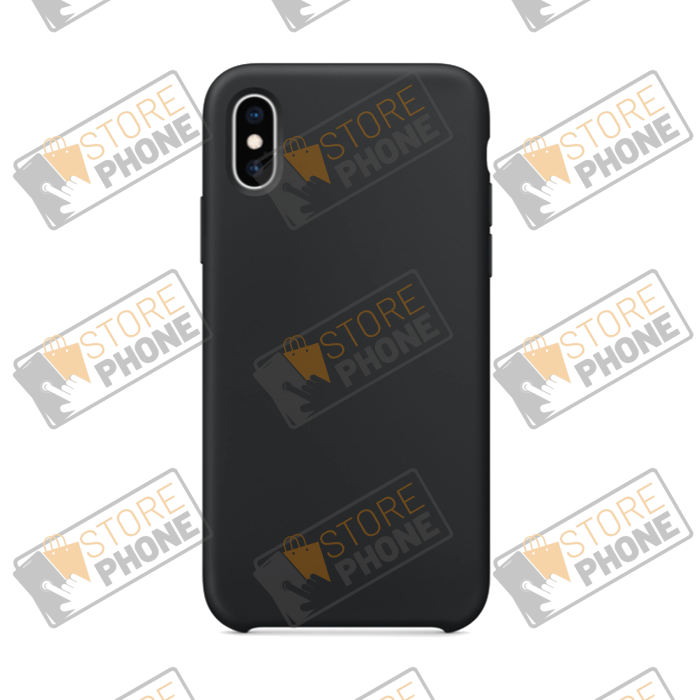 Coque Silicone iPhone X / iPhone Xs Noir