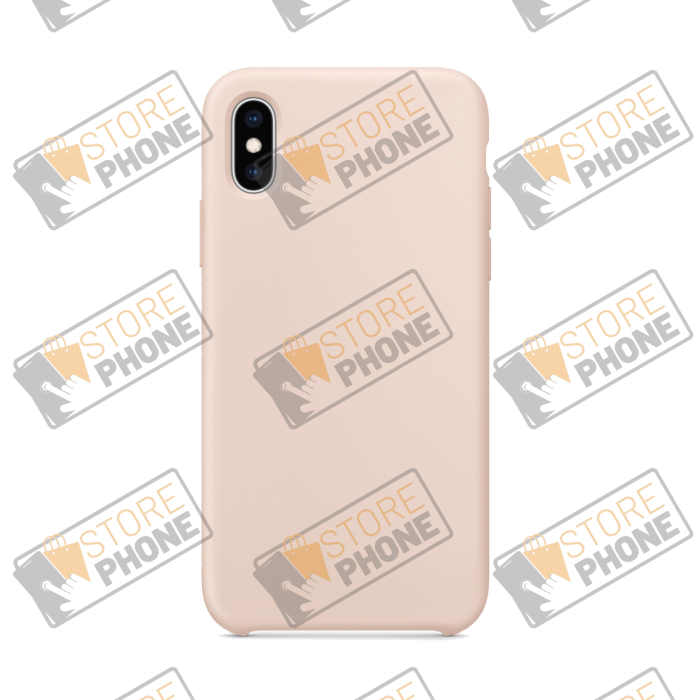 Coque Silicone iPhone X / iPhone Xs Rose des Sables