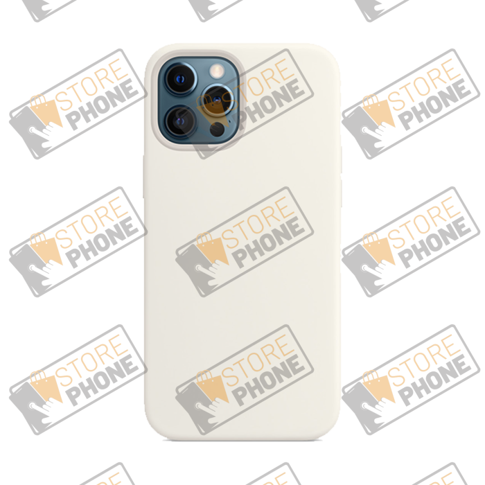 Coque Silicone iPhone 12 Pro Max Blanc
