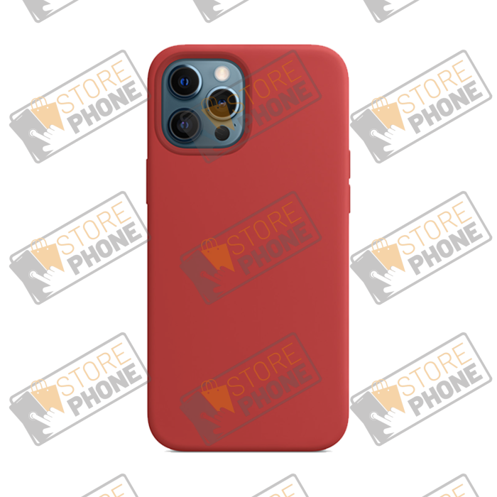 Coque Silicone iPhone 12 Pro Max Rouge