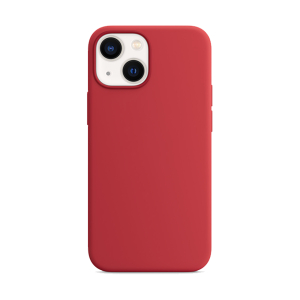 Coque Silicone iPhone 13 Rouge