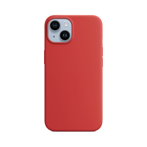 Coque Silicone iPhone 14 Rouge