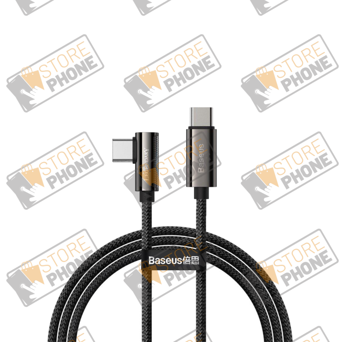 Câble Baseus Legend Series USB-C vers USB-C 100W (1m) Noir