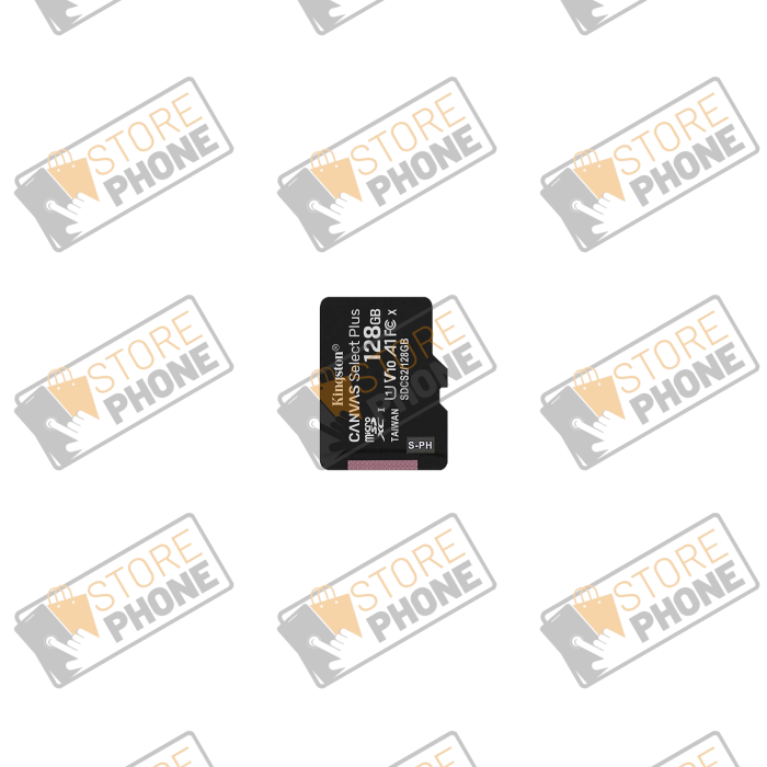Carte Mémoire Kingston SDCS2/128GB Canvas Select Plus 100MB/S