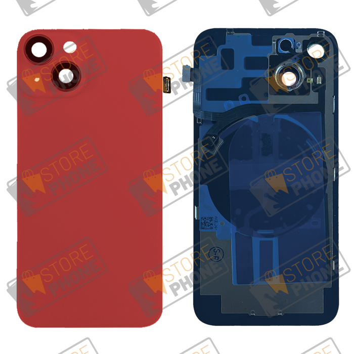 Vitre Arrière + Induction Apple iPhone 14 Rouge