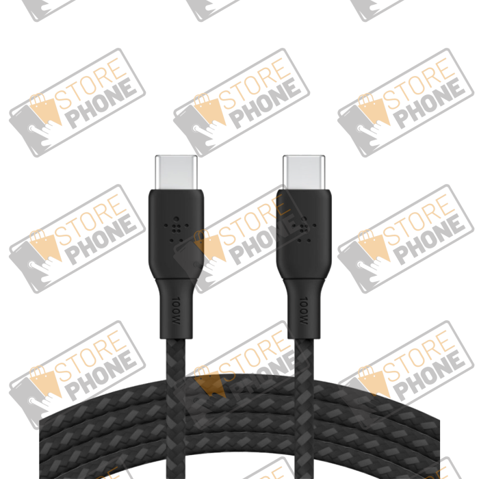 Câble Belkin 100W USB-C vers USB-C (2M) Noir