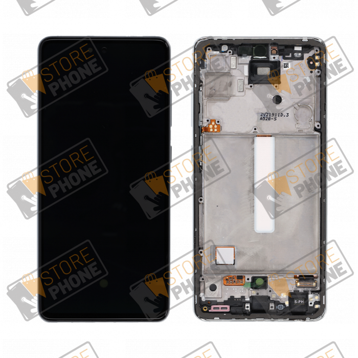 Ecran Complet BIG OLED Samsung Galaxy A52 4G SM-A525 / A52 5G SM-A526 / A52s 5G SM-A528 Blanc