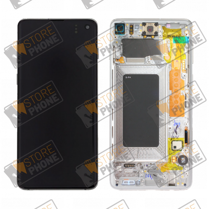 Ecran Complet Samsung Galaxy S10 SM-G973 Blanc