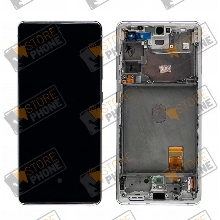 Ecran Complet OLED Samsung Galaxy S20 FE 4G SM-G780 / S20 FE 5G SM-G781 Cloud White